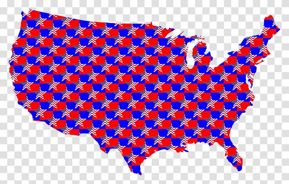 Usa Map Star Pattern 2 Clip Arts Borders On Stupidity Mexico And Canada, Fractal, Ornament, Rug Transparent Png