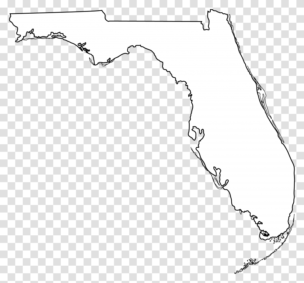 Usa Map State Of Florida Clipart Florida Shape On Map, Plot, Diagram, Atlas Transparent Png