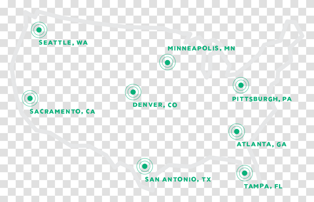 Usa Map, Network, Electronics Transparent Png