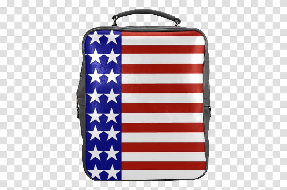 Usa Patriotic Stars Amp Stripes Square Backpack Simbolos De Equipos De Futbol, Flag, Bag, American Flag Transparent Png