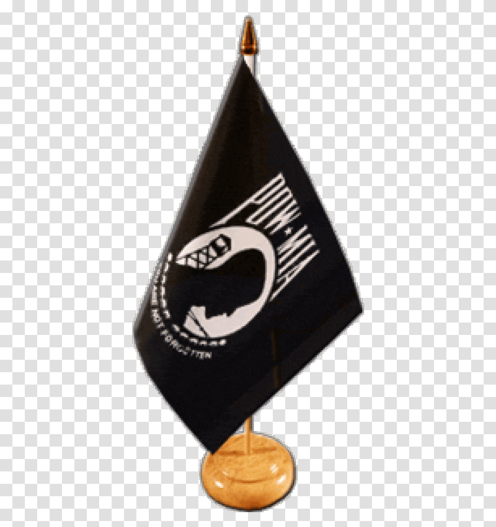 Usa Pow Mia Blackwhite Table Flag Pow Mia Flag, Hat, Beverage, Bottle Transparent Png