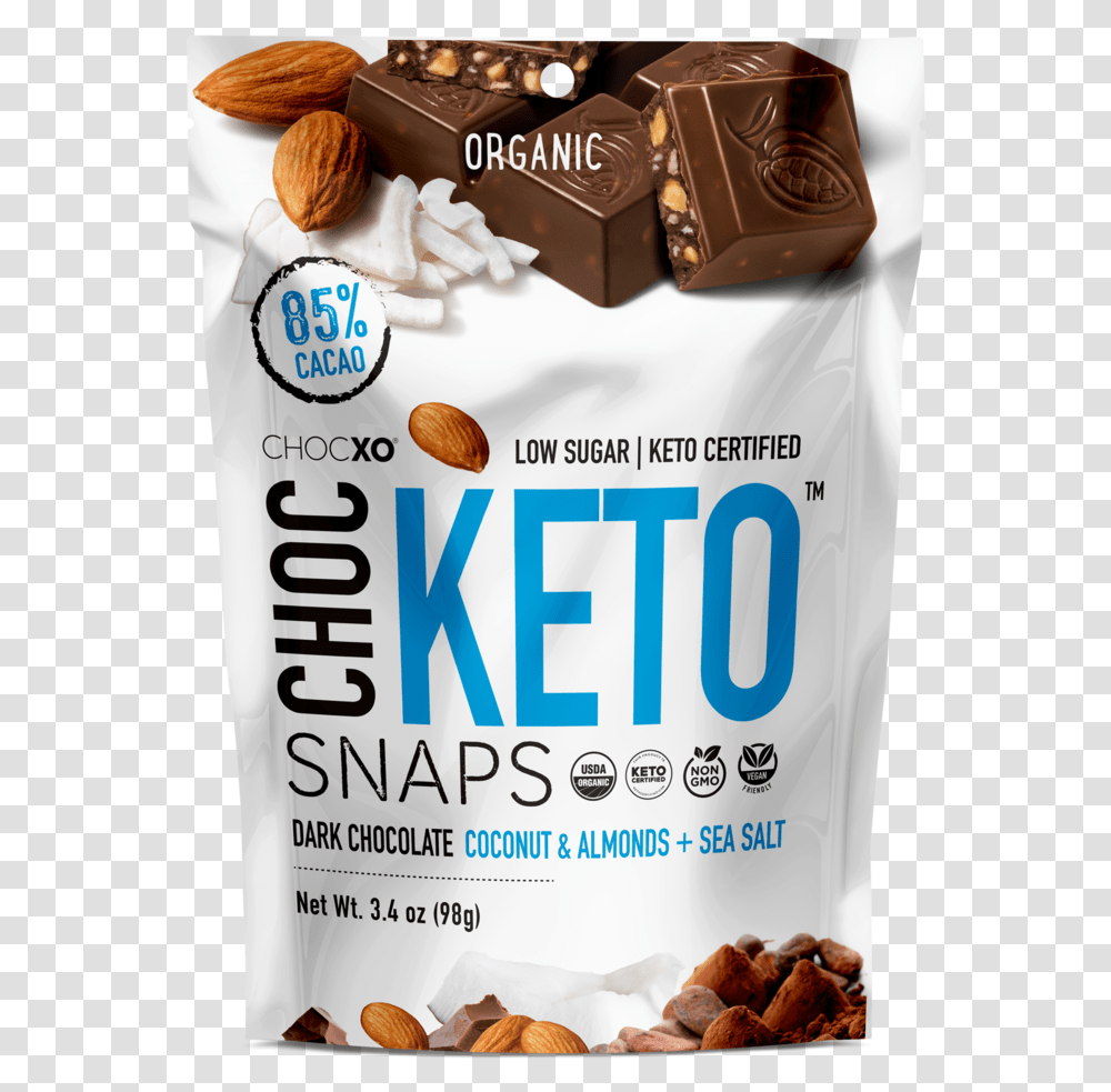 Usa Retail Chocketo Front Chocxo Keto, Food, Nut, Vegetable, Plant Transparent Png