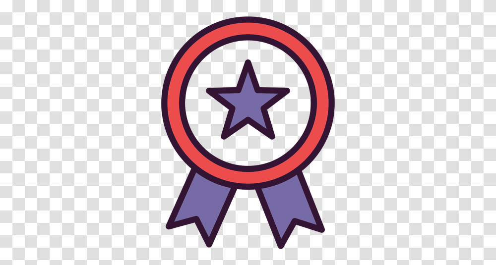 Usa Ribbon Icon & Svg Vector File Certificate Icon Red, Symbol, Star Symbol, Poster, Advertisement Transparent Png