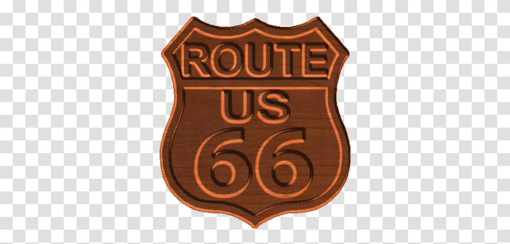 Usa Route 66 Sign Solid, Logo, Symbol, Trademark, Badge Transparent Png