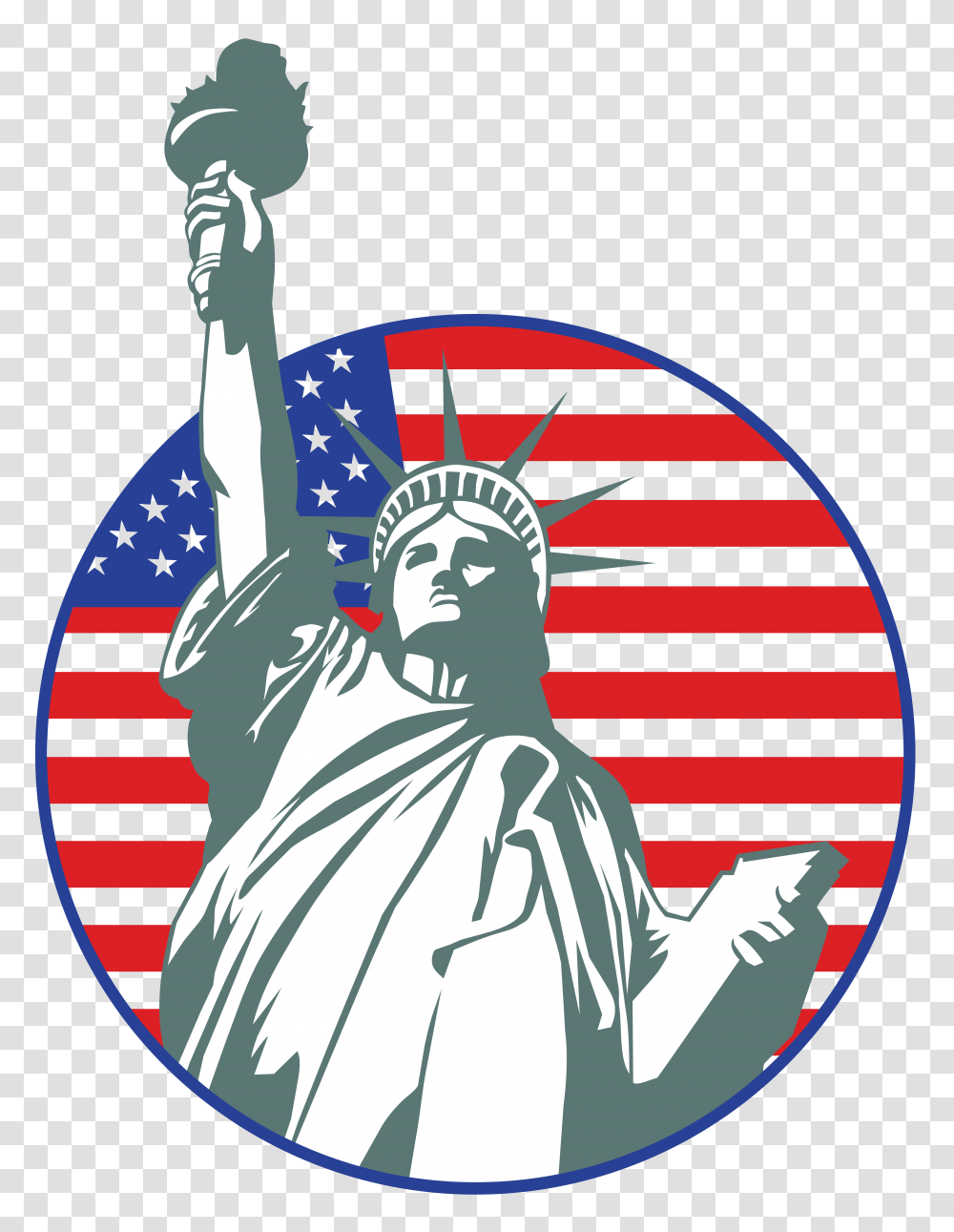 Usa Statue Of Liberty Stamp Clip Art Gallery, Person, Poster, Advertisement Transparent Png