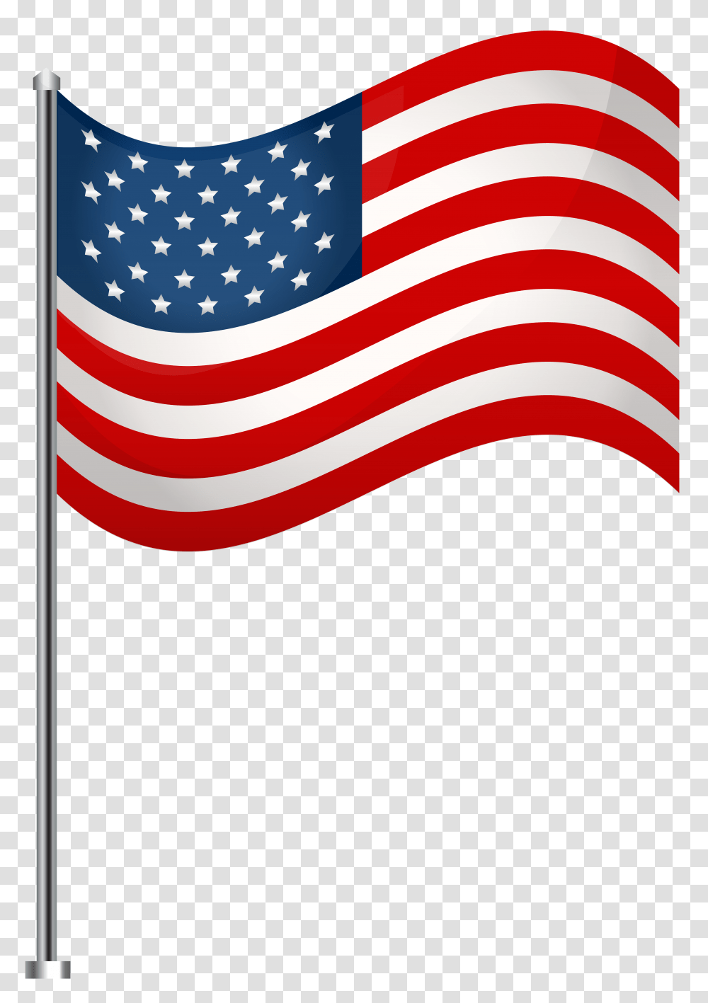 Usa Waving Flag Clip Art Gallery, American Flag Transparent Png