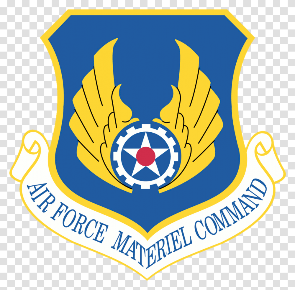 Usaf Logo Air Force Material Command, Emblem, Trademark, Badge Transparent Png