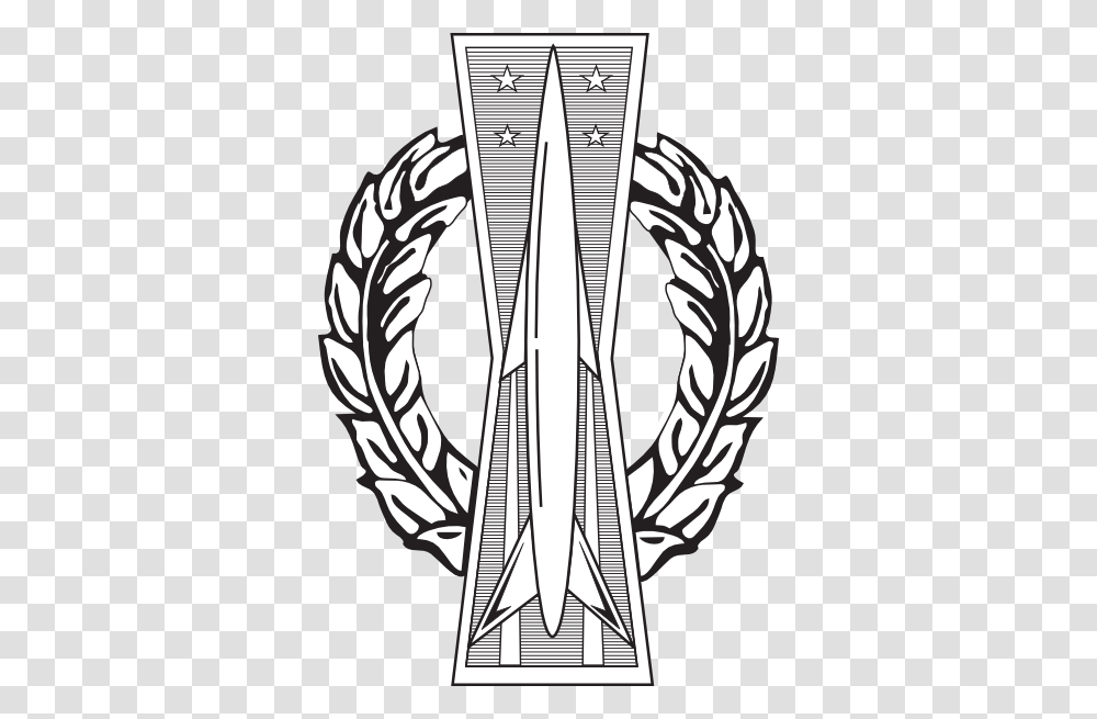 Usaf Occupational Badge Missile Operations Clip Art, Emblem, Logo, Trademark Transparent Png