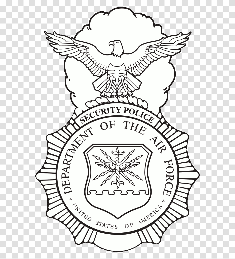 Usaf Security Forces Badge Us Air Force Security Forces Badge, Logo, Trademark, Emblem Transparent Png