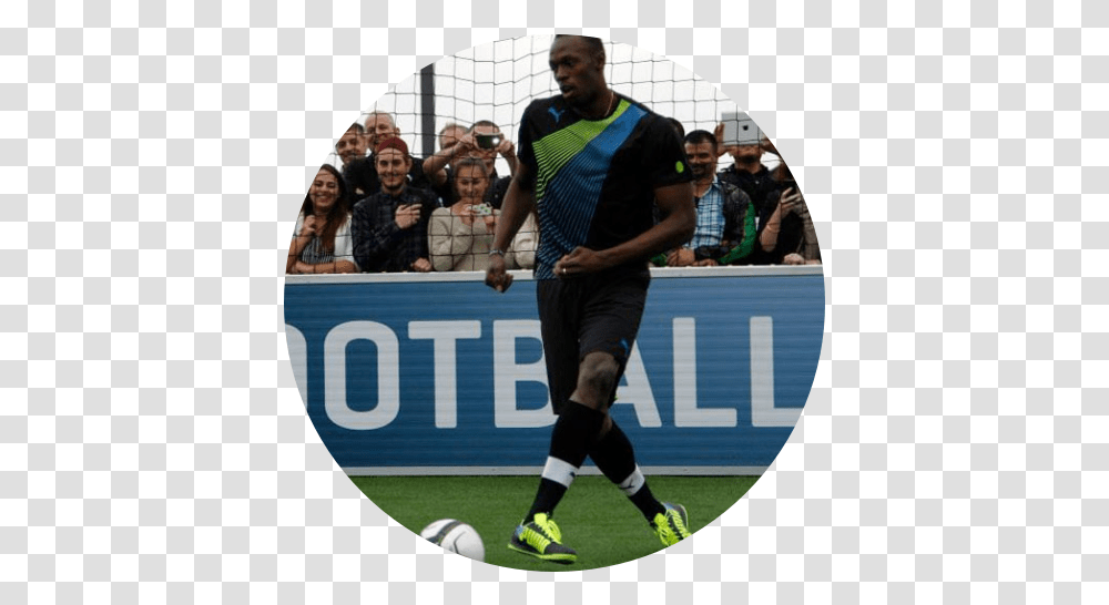 Usain Bolt Plays Football In Dortmund Usain Bolt Play Football, Person, People, Sport, Field Transparent Png