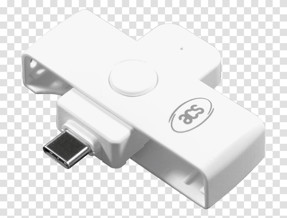 Usb C Piv Card Reader, Adapter, Plug Transparent Png