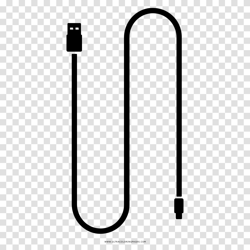 Usb Cable Coloring, Gray, World Of Warcraft Transparent Png