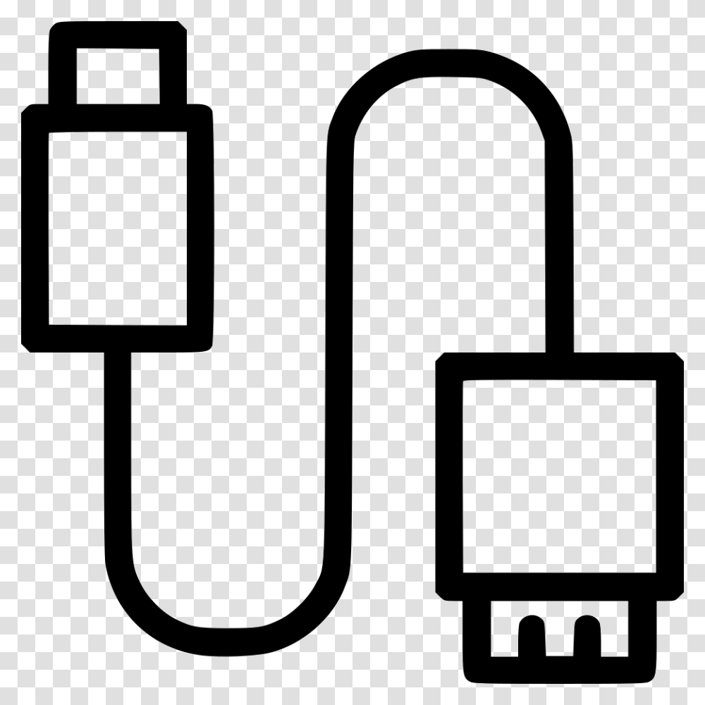 Usb Cable Icon Free Download, Adapter, Stencil, Plug Transparent Png