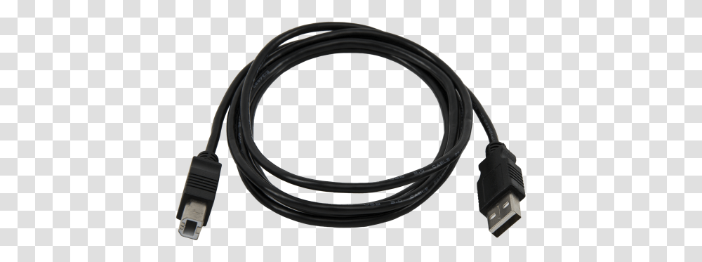 Usb Cable Type A Male To Type B Male Ft, Wire, Hose Transparent Png