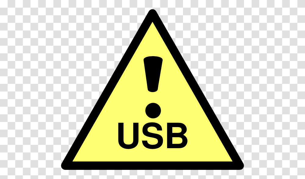 Usb Caution, Triangle, Sign, Road Sign Transparent Png