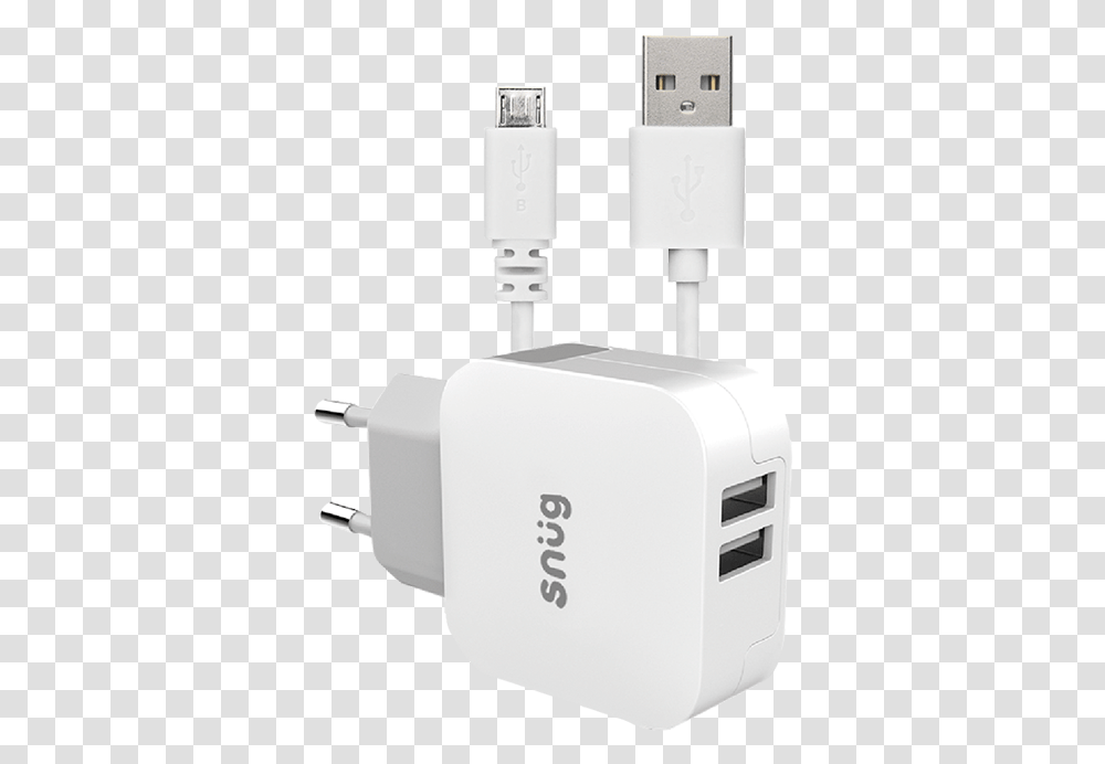 Usb Charger And Cable, Adapter, Plug, Electronics Transparent Png