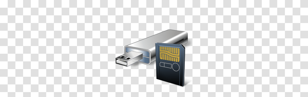 USB Flash Card With Card Reader Icon, Electronics, Sink Faucet, Adapter, Aluminium Transparent Png