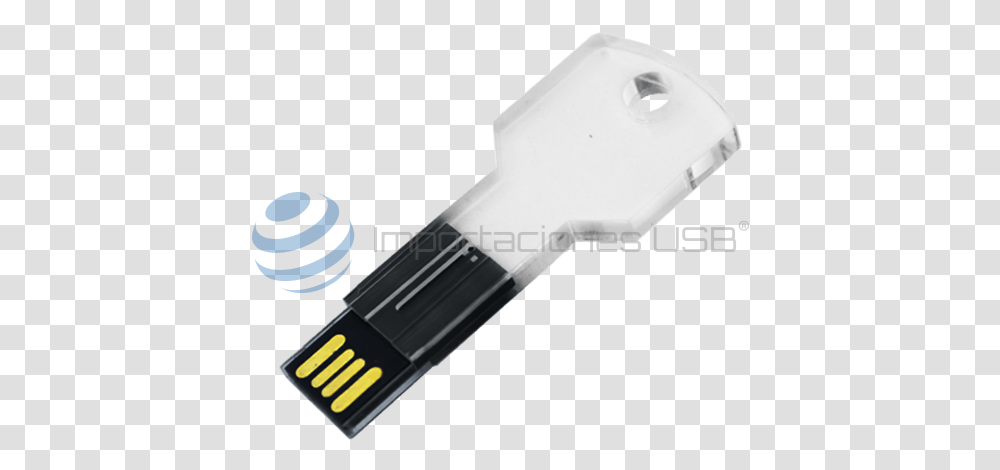 Usb Llave Transparente Usb Flash Drive, Marker, Adapter, Bracket, Light Transparent Png