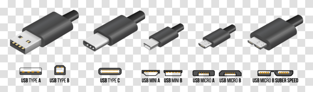 Usb Types, Adapter, Plug, Cable, Network Transparent Png