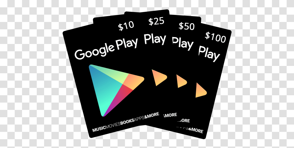 Usd Google Play Credit Google Play Gift Cards, Triangle, Text Transparent Png
