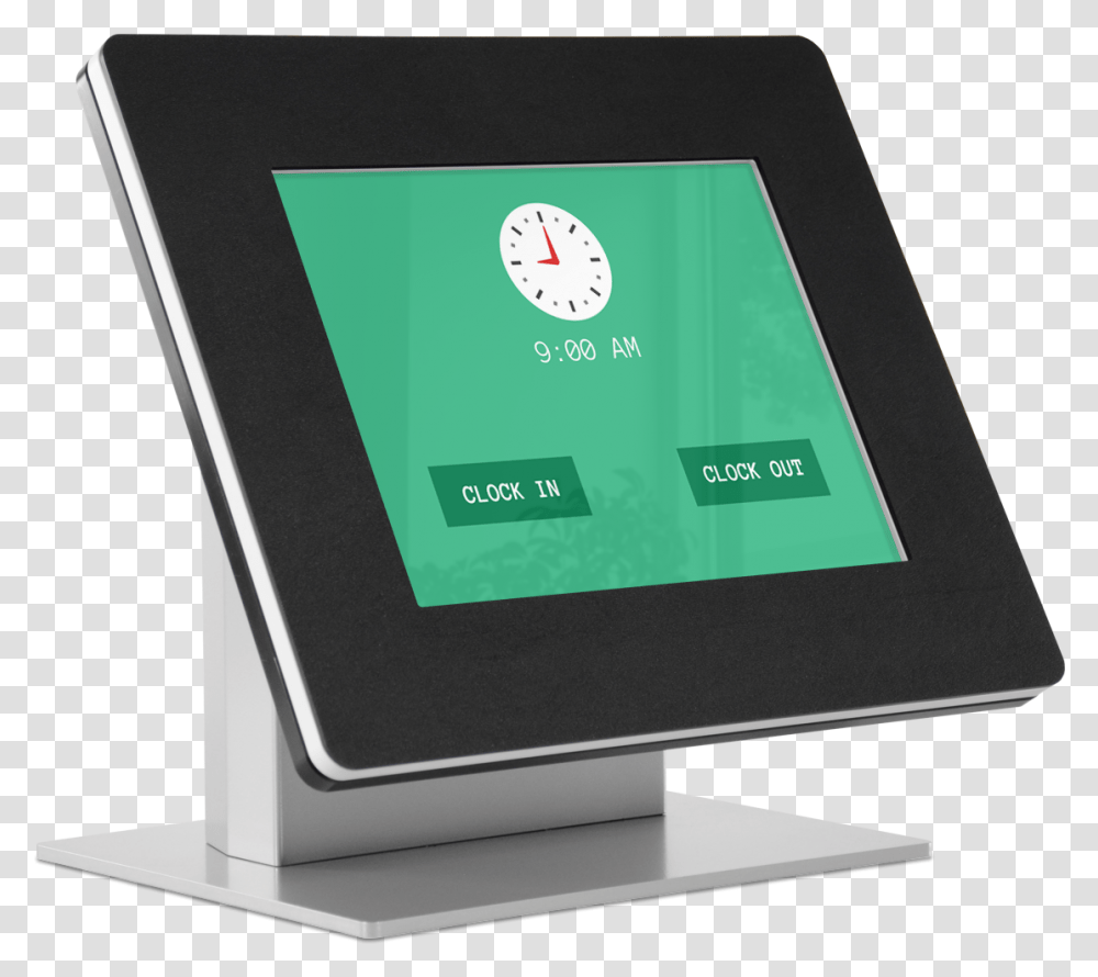 Use A Kiosk As A Timeclock For Your Employees Sign, Computer, Electronics, Desktop, Monitor Transparent Png
