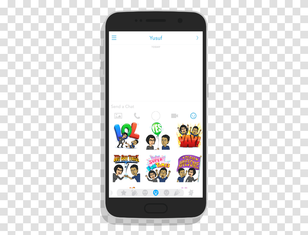 Use Friendmoji When Private Messaging Someone On Snapchat Iphone, Electronics, Mobile Phone, Cell Phone, Person Transparent Png
