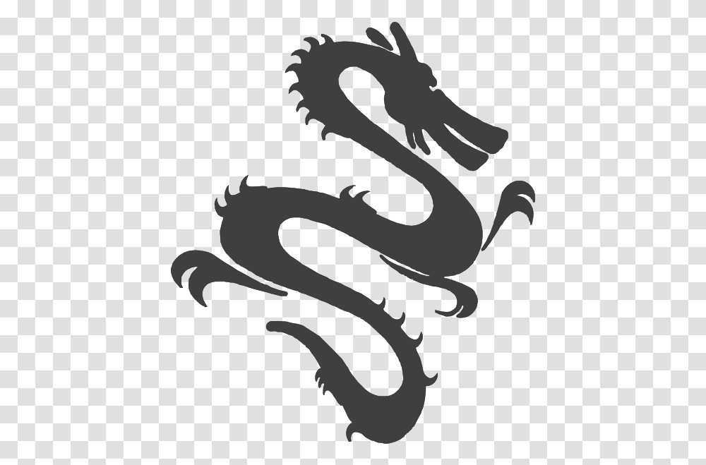 Use Grey Silhouette Dragon Icon Simple Chinese Dragon Design, Person, Human Transparent Png