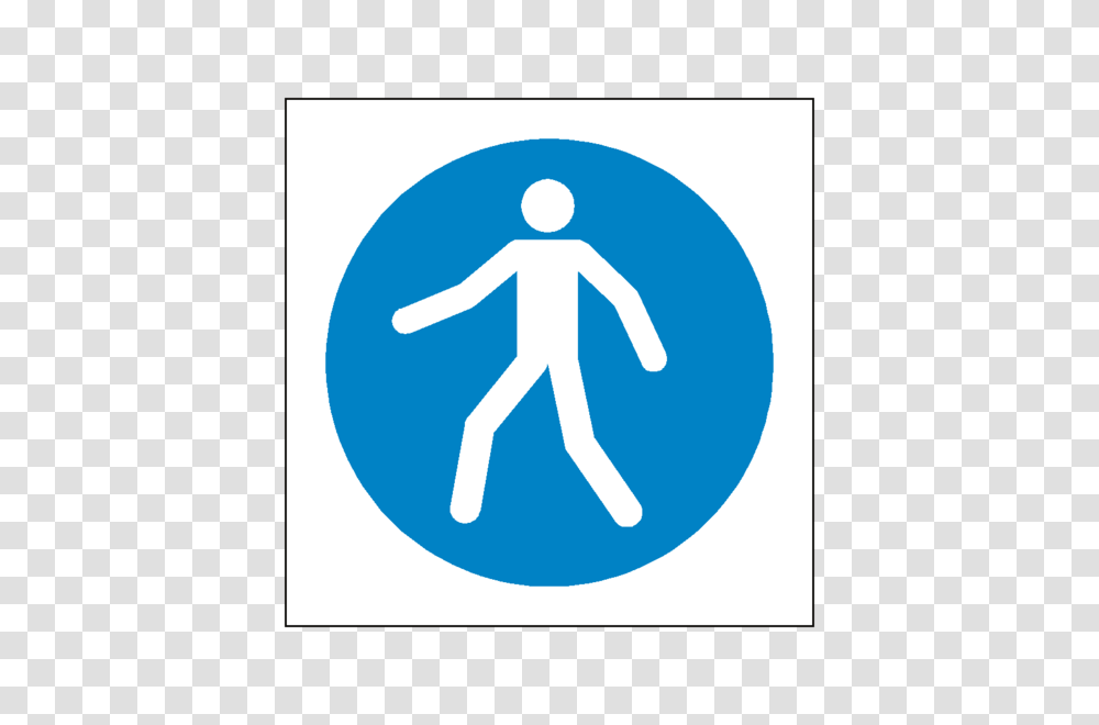 Use Walkway Symbol Sign Pvc Safety Signs, Pedestrian, Road Sign, Hand, Logo Transparent Png