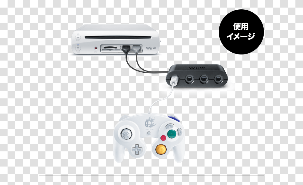 Use Wii Controller For Gamecube Games Dolphin Gamecube Controller Connection, Electronics, Projector, Adapter, Video Gaming Transparent Png