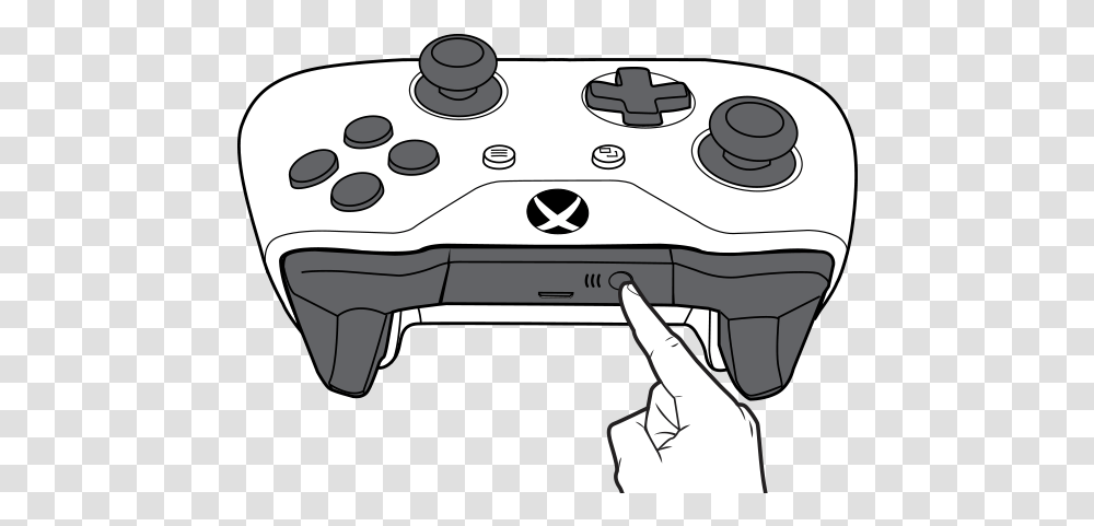 Use Your Xbox Wireless Controller Xbox One Controller Connect Button, Electronics, Gun, Weapon, Weaponry Transparent Png