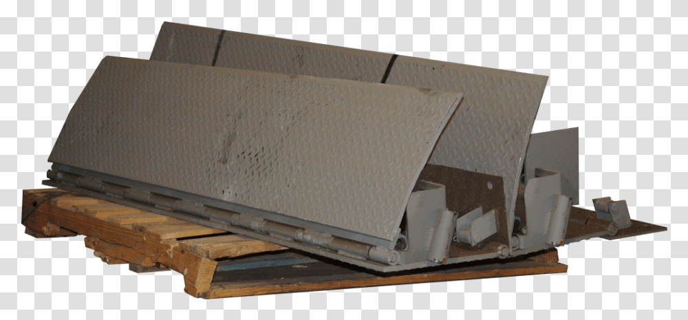 Used Aps Edge Of Dock Levelers Plywood, Box, Machine, Cardboard, Carton Transparent Png