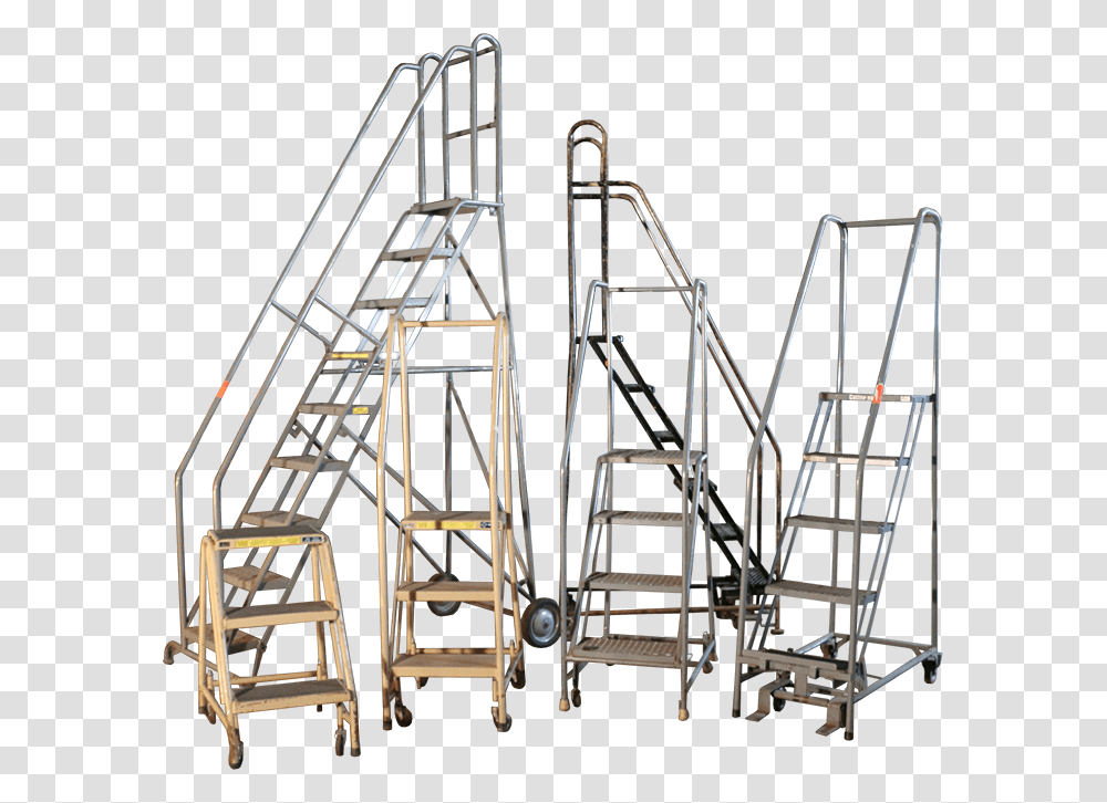 Used Rolling Ladders Are Available In A Variety Of Ladder, Handrail, Banister, Railing, Staircase Transparent Png