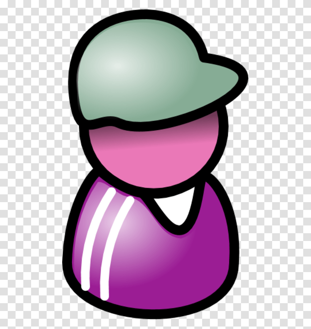 User Icon Male Man Wearing Football Hat, Purple, Mouth, Lip Transparent Png
