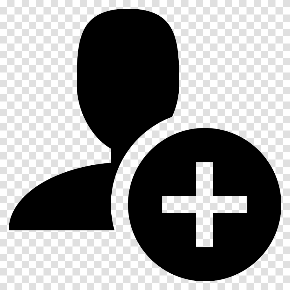User Plus User User Add Profile Avatar Person Member Create New Folder Icon, Silhouette, Stencil Transparent Png