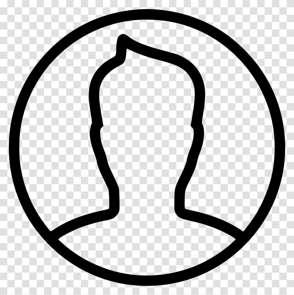 User Profile Avatar Man Boy Round Number 2 With Circle, Hand Transparent Png