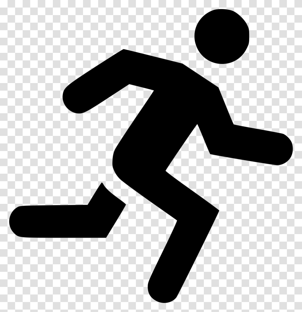 User Running Person Running Clipart, Logo, Trademark, Hammer Transparent Png