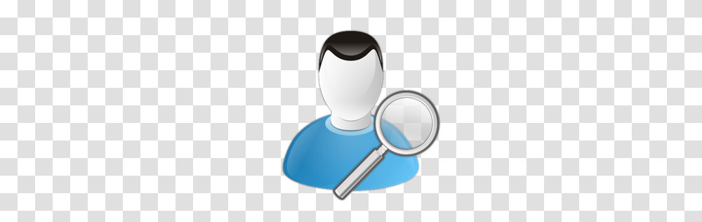 User Search Icon Blue Bits Iconset Icojam, Magnifying, Lamp Transparent Png