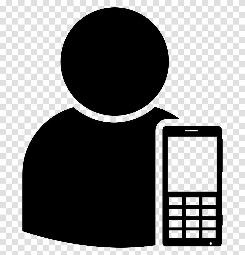 User With Smartphone User With Smartphone Icon, Electronics, Mobile Phone, Cell Phone, Texting Transparent Png