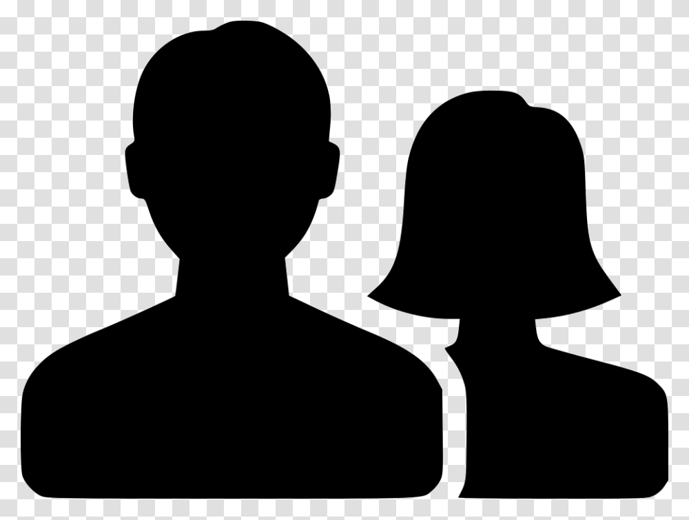 Users Man Woman Man Amp Woman, Silhouette, Person, Human, Audience Transparent Png