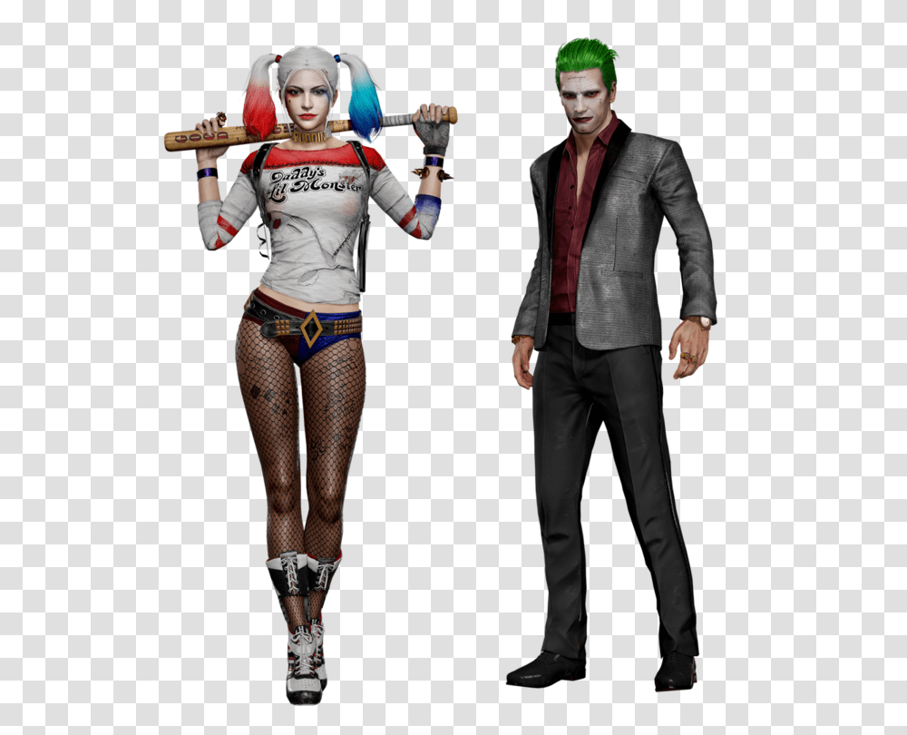 Usg Pubg Joker And Harley Quinn, Costume, Person, Clothing, Helmet Transparent Png