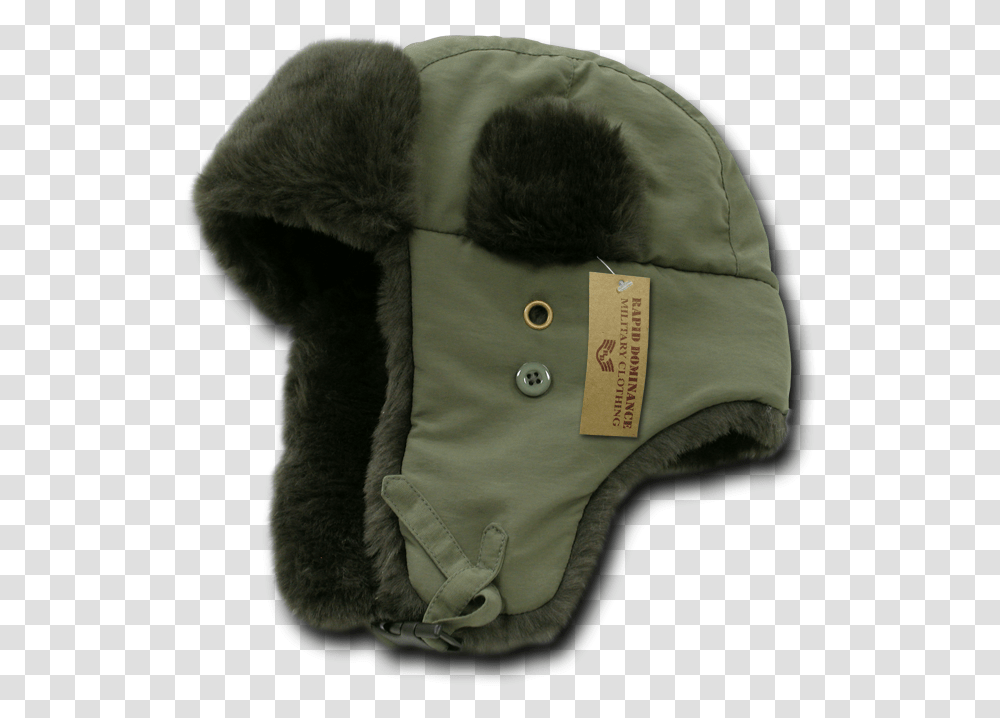 Ushanka Aviator Hat Green, Diaper, Apparel, Cushion Transparent Png