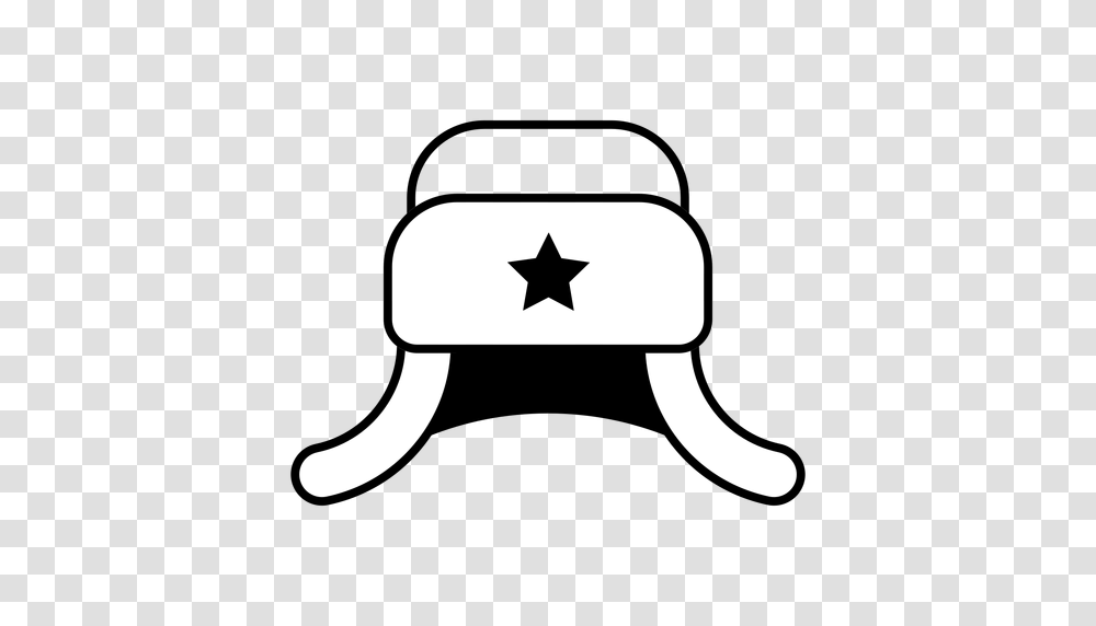 Ushanka Hat Icon, Apparel, Silhouette Transparent Png