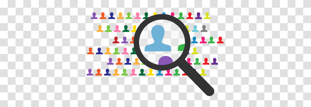 Using Personas To Connect With Your Customers Individually, Magnifying, Audience Transparent Png