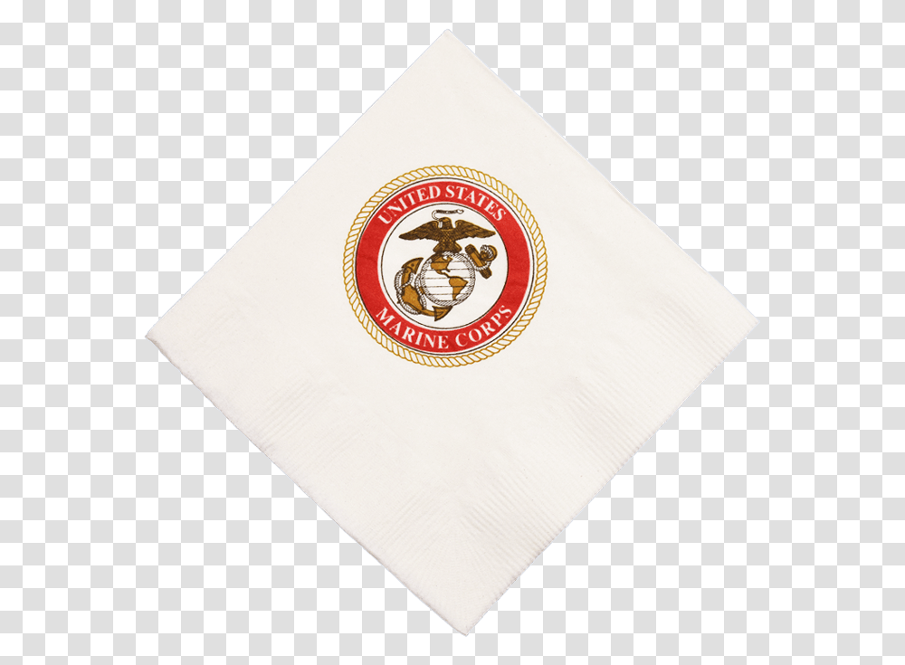 Usmc Emblem Beverage Napkins Emblem, Business Card, Paper, Text, Rug Transparent Png