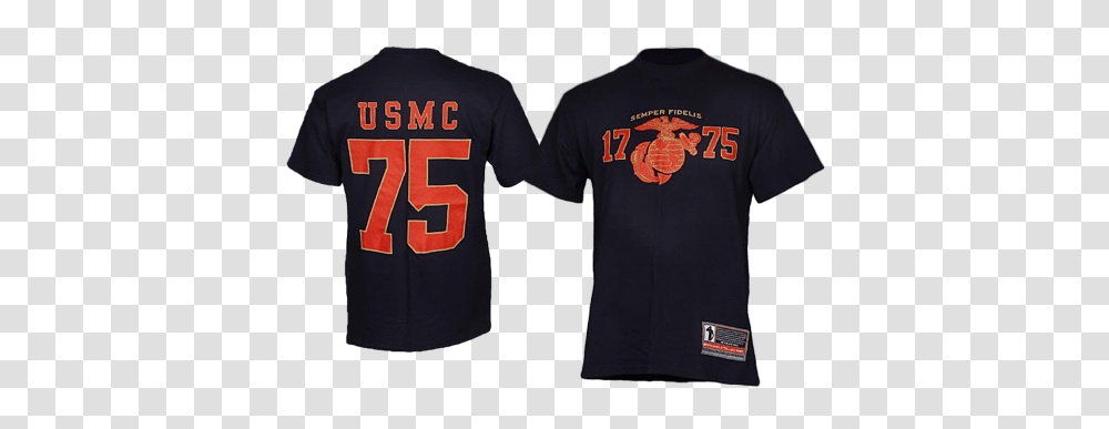 Usmc Jersey T Shirt With Eagle Globe And Anchor, Apparel, T-Shirt, Person Transparent Png