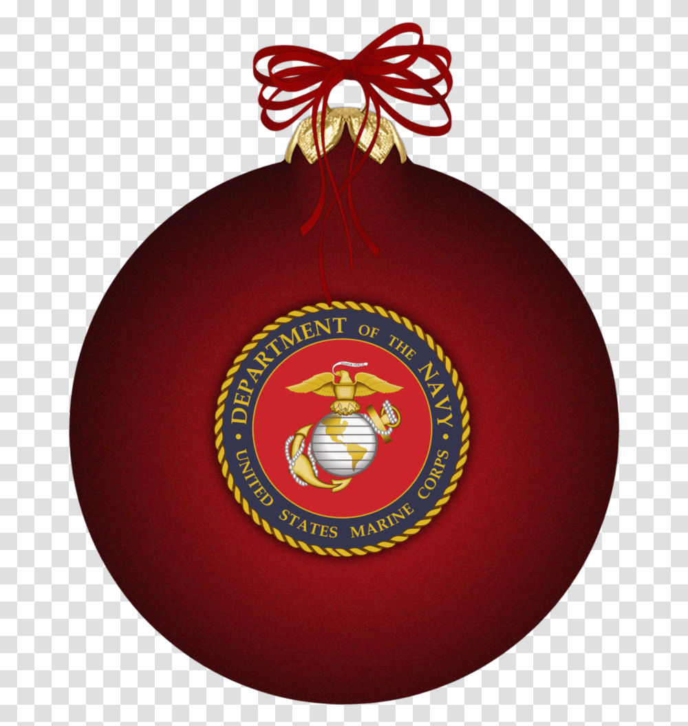 Usmc Marine Corps Chevron Clipart Marine Corps Christmas Ornaments, Sphere, Ball, Inflatable, Bush Transparent Png