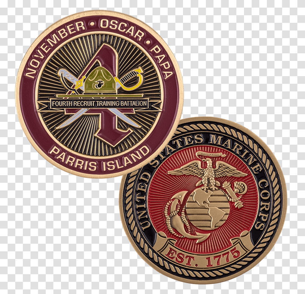 Usmc Parris Island 3rd Battalion, Logo, Trademark, Coin Transparent Png