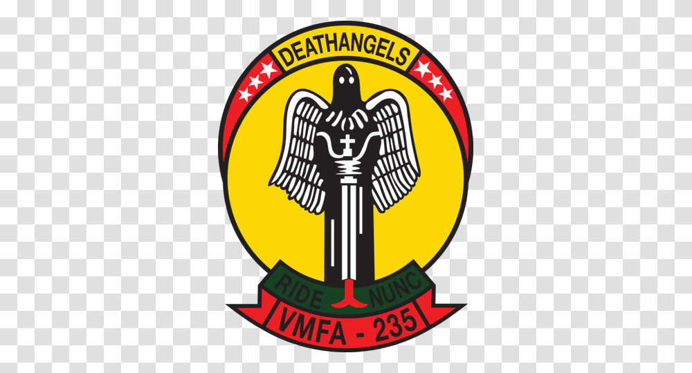 Usmc Vmfa Death Angel Sticker Military Law Enforcement, Emblem, Poster, Advertisement Transparent Png