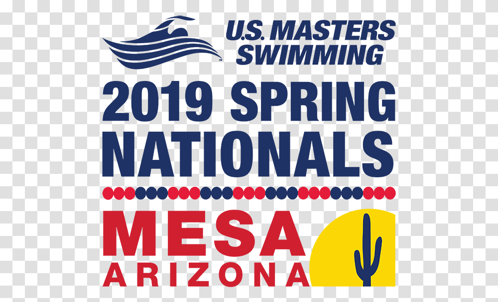 Usms 2019 Spring Nationals Mesa Arizona Color Logo Nationals Swimming Logo 2019, Word, Poster, Advertisement Transparent Png