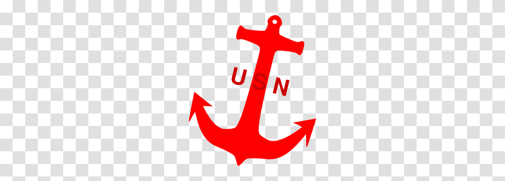 Usn Red Anchor Clipart For Web, Hook Transparent Png